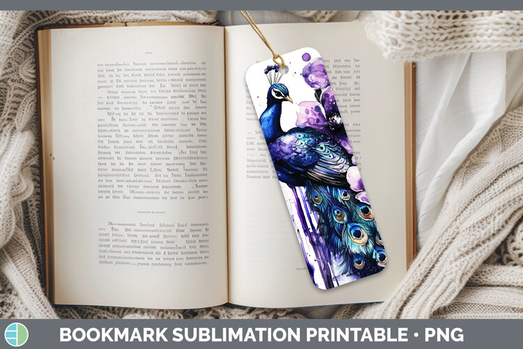 GorgeousPurple Drips Bookmark design.