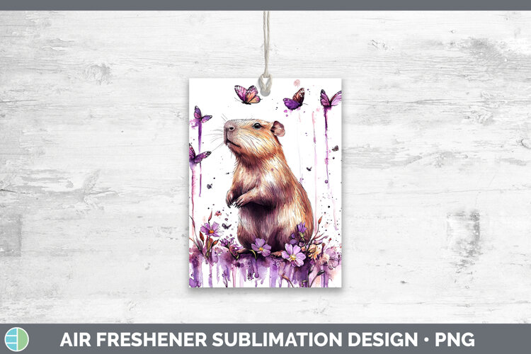 GorgeousPurple Drips Safari Air Freshener design.