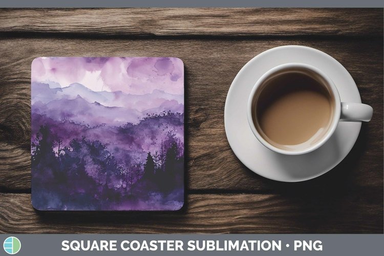 GorgeousPurple Square Coaster design.