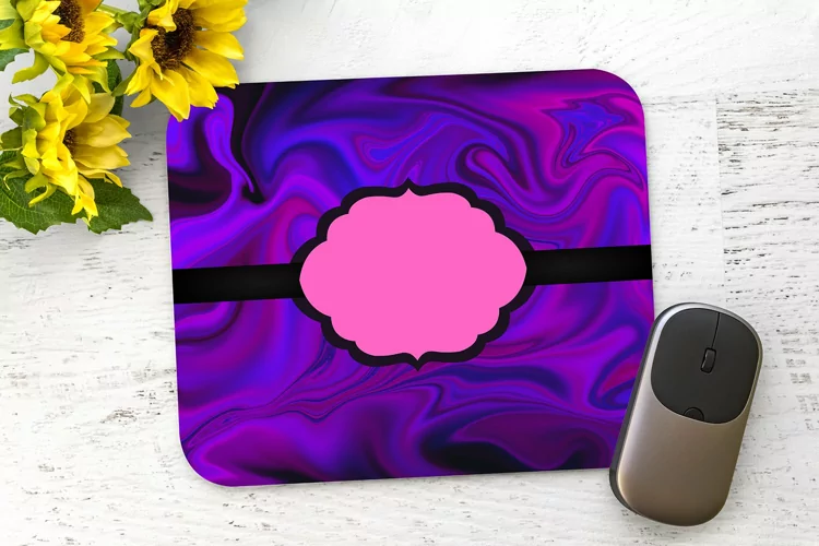 Purple Liquid Add Text - Mouse Pad Sublimation - PNG Design