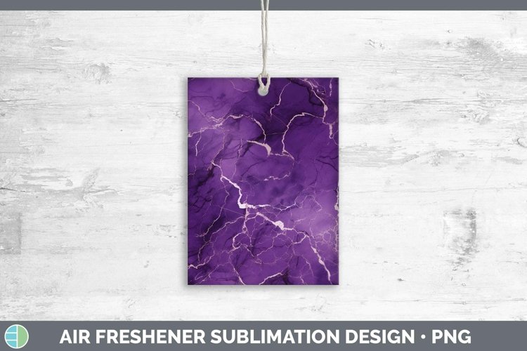 Purple Marble Air Freshener Sublimation Car Freshener Design