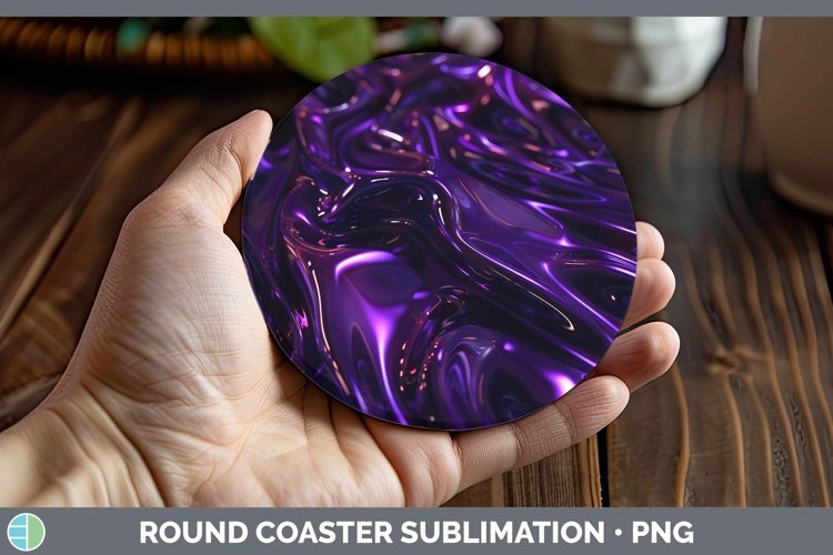 GorgeousPurple Round Coaster design.
