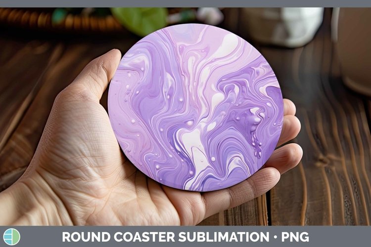 GorgeousPurple Round Coaster design.