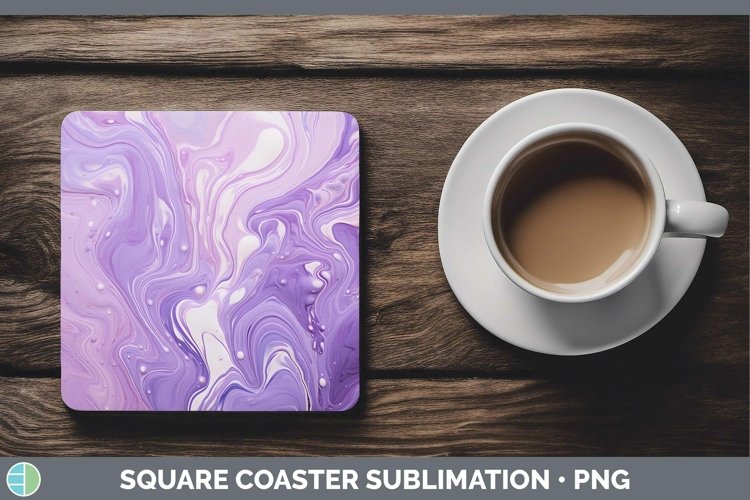 GorgeousPurple Square Coaster design.