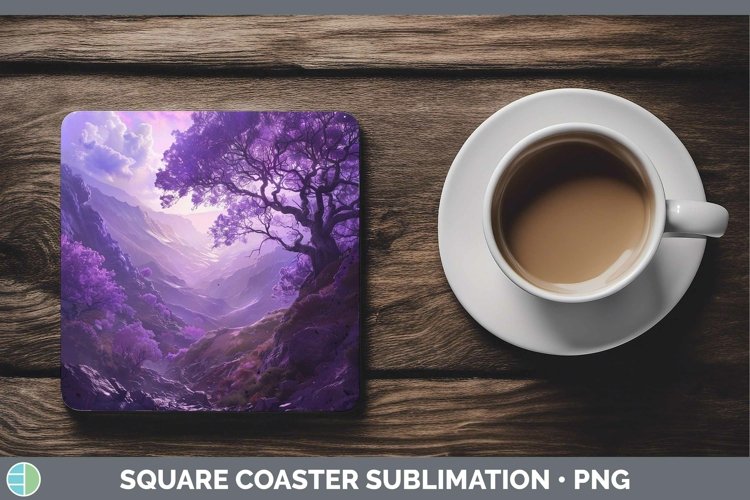 GorgeousPurple Square Coaster design.