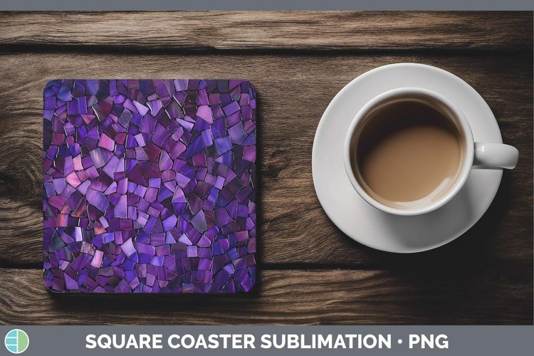 GorgeousPurple Square Coaster design.