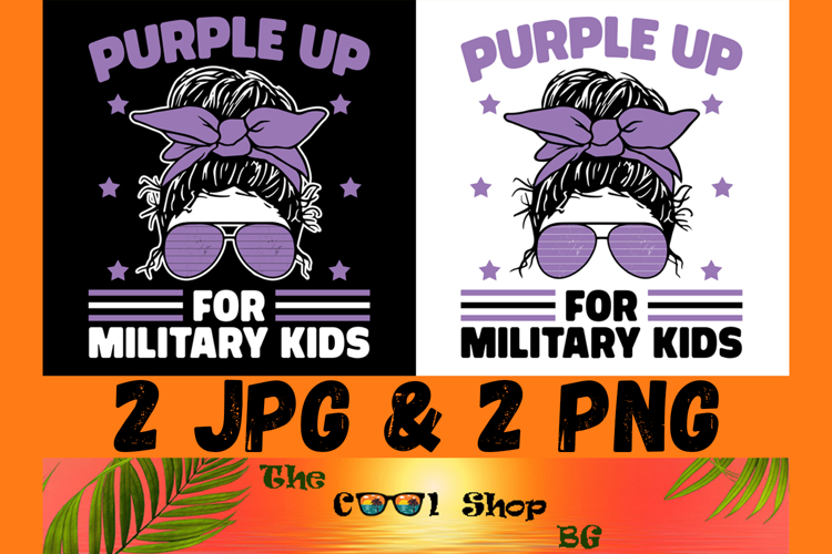 Purple Up For Military Kids Png, Military Child Png