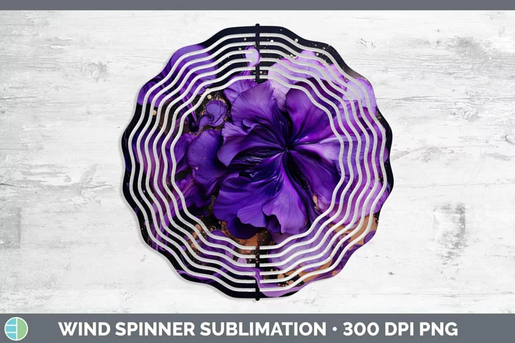 Purple Wind Spinner | Sublimation Spinner Designs