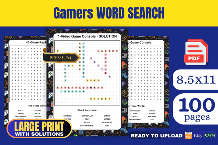 Large Print Word Search Printable Image 4