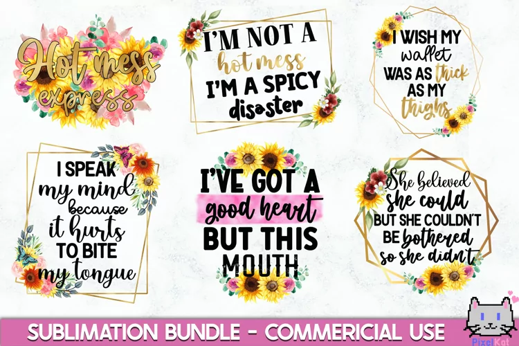 Sublimation Bundle|Funny Sublimation Designs - Free Design of The Week