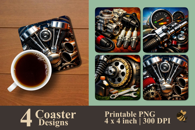 Automotive Coaster Sublimation Designs