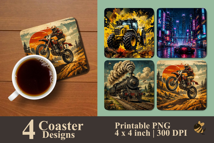 Adventure Motion Designs Coaster Sublimation Designs