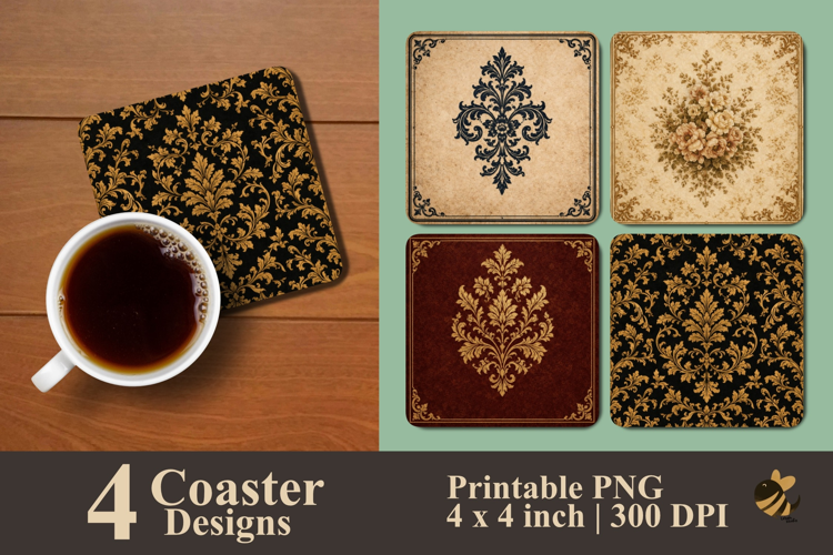 Classic Style Coaster Sublimation Designs