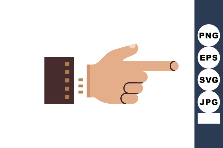 Finger Pointing Clipart Image 13