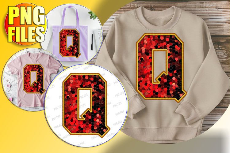 Q Doodle Letter Style Icon Merry Holiday Spirit!
