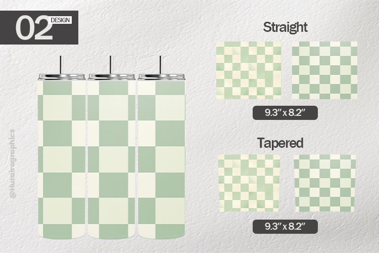 Checker Board Tumbler Wrap| Tumbler Sublimation Wrap