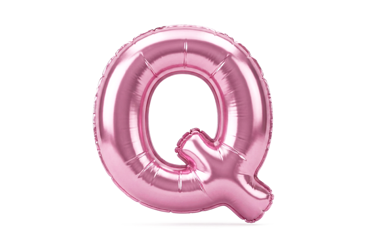 Pink Metallic Letter Q Foil Balloon Party Decoration
