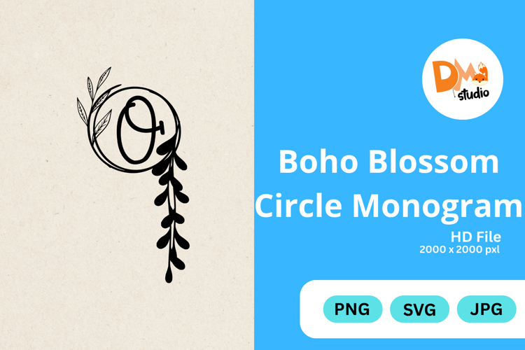 Boho Flower Clipart Image 18