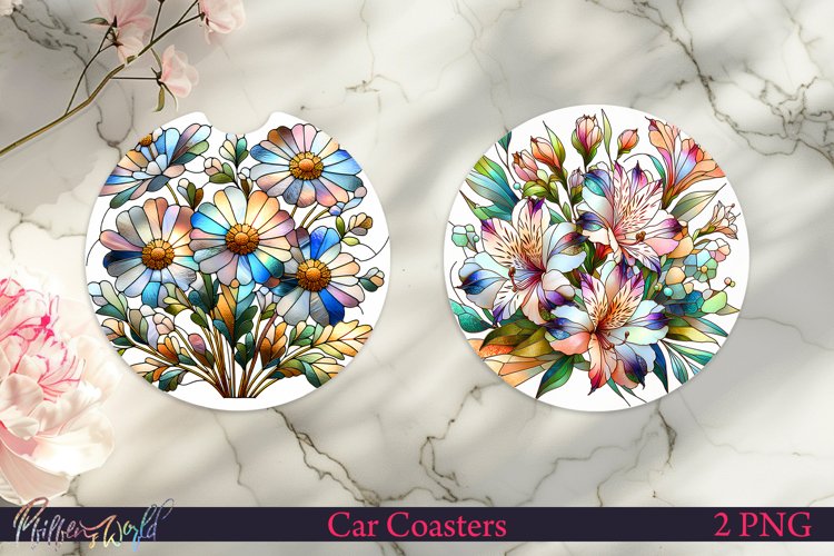 Car Coasters | Pearl Flowers | Meadow