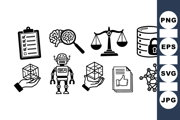 Tech Innovation Vector Icon Set For Digital Projects