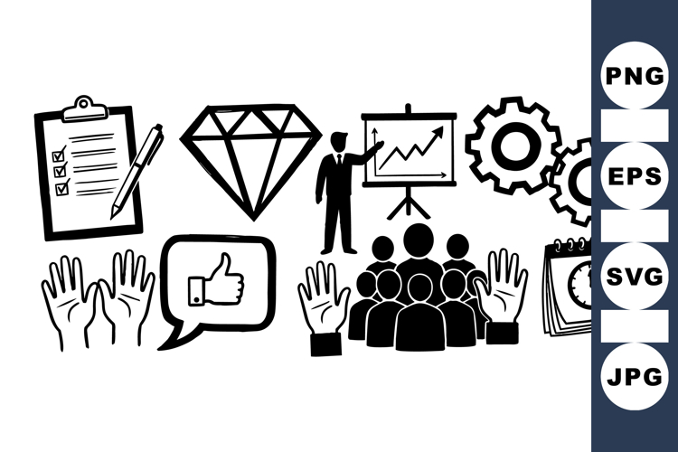 Business Strategy Icon for Presentations