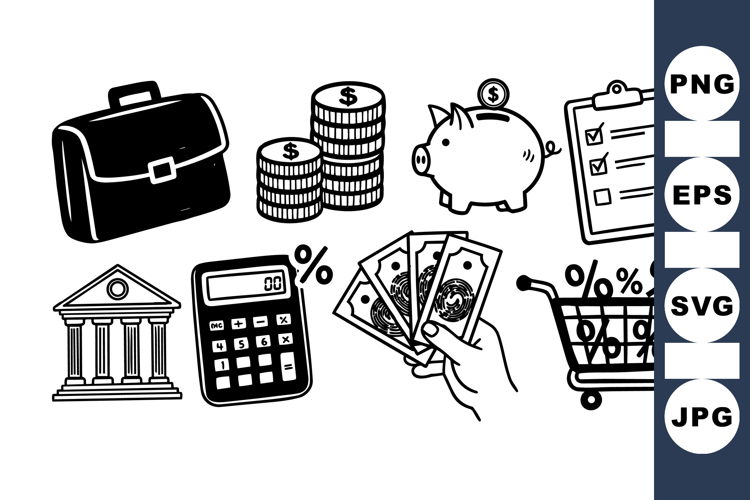 Finance Icon Vector Clipart