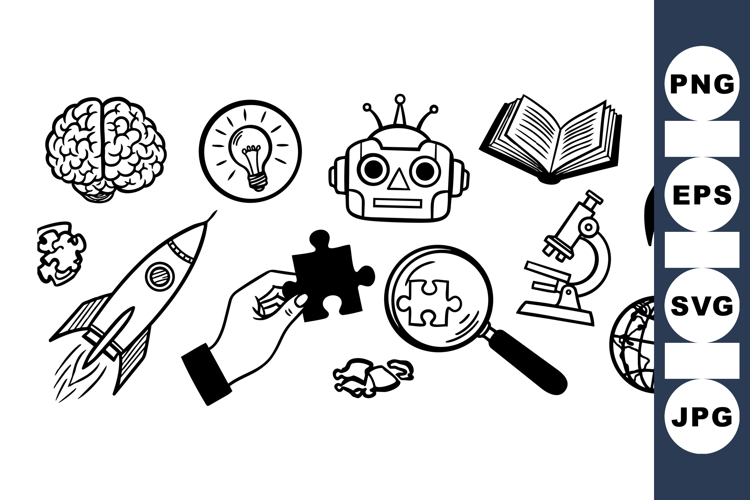 Educational Science Icon Vector for Learning