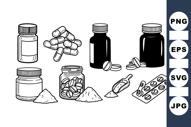 Pill Bottle Clipart Image 22