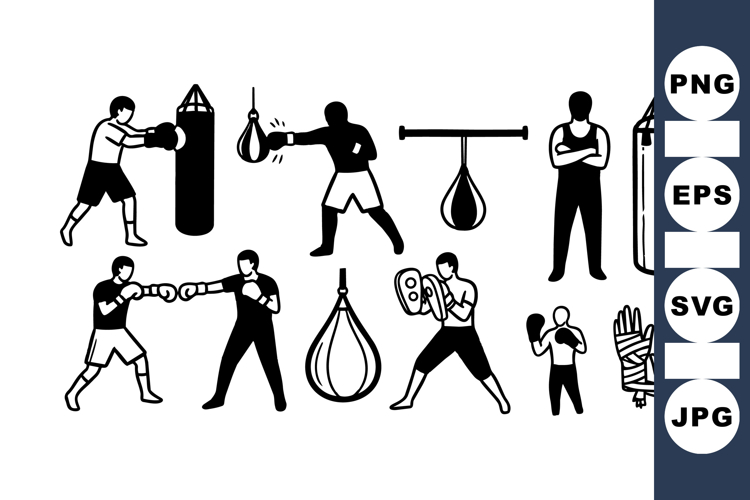 Boxing Glove Silhouette Image 9