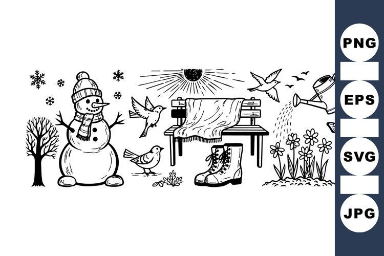 Snowman Clipart Image 19