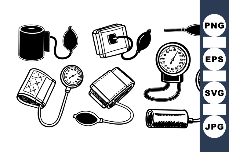 Vintage Medical Equipment Clipart Bundle for Crafts