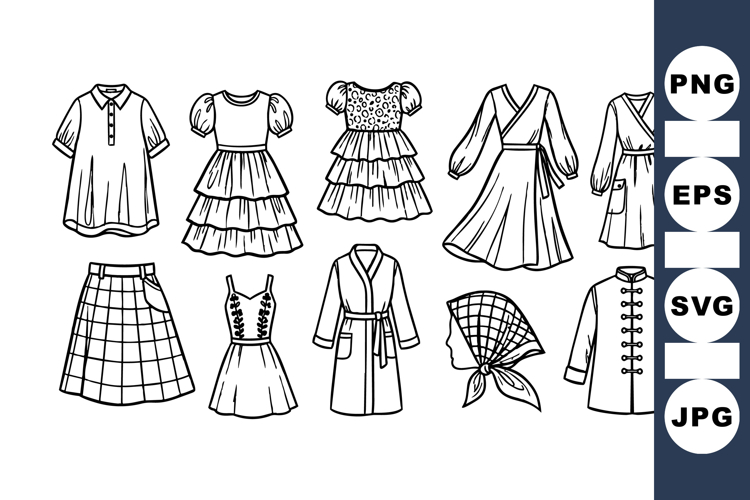 Dress Clipart Image 21
