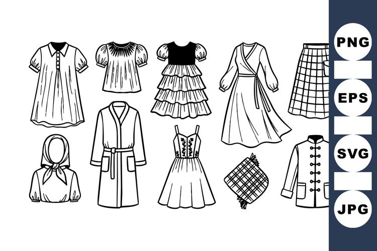 Dress Clipart Image 20