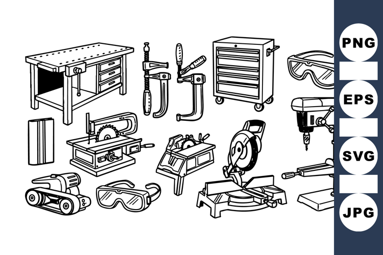 Woodworking Clipart