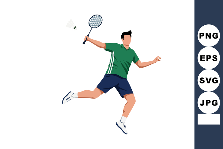 Badminton Clipart Image 2