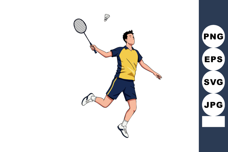 Badminton Clipart Image 4