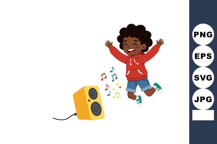 Listening To Music Clipart
