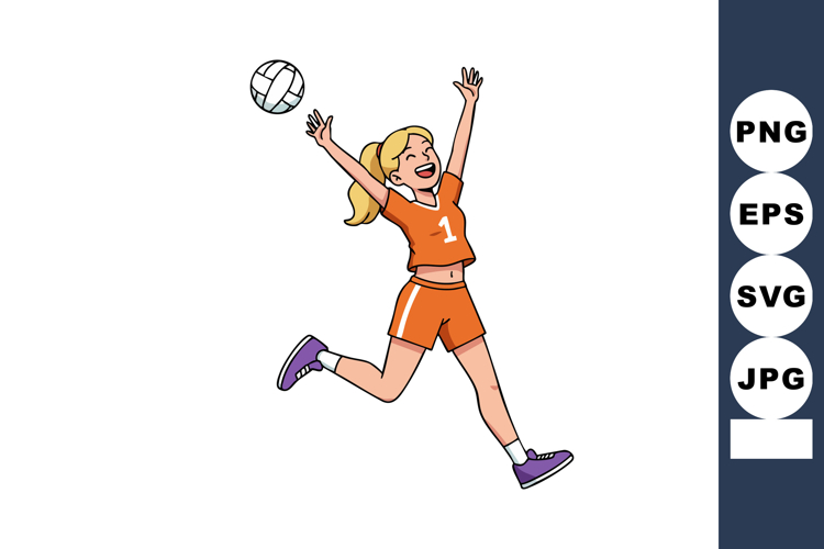 Volleyball Clipart Image 9