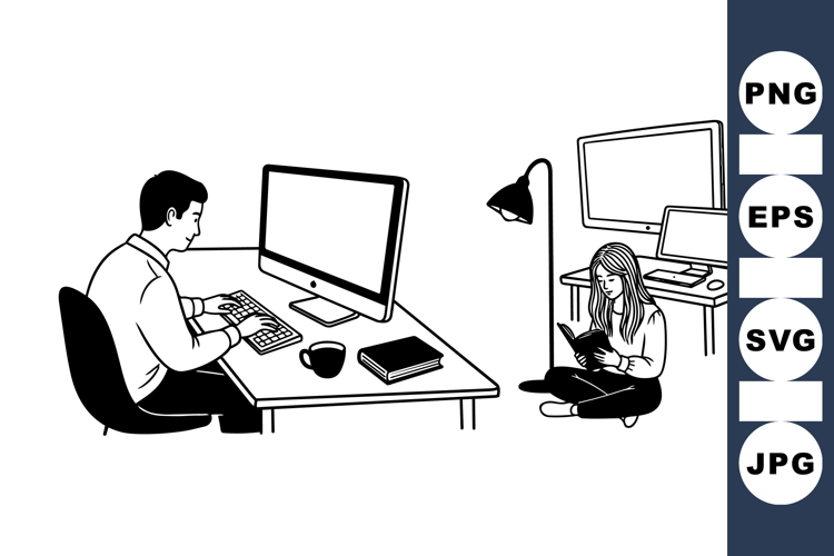 Office Illustration Image 21