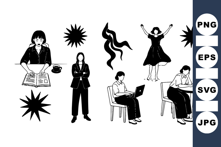 Black And White Clipart Image 9