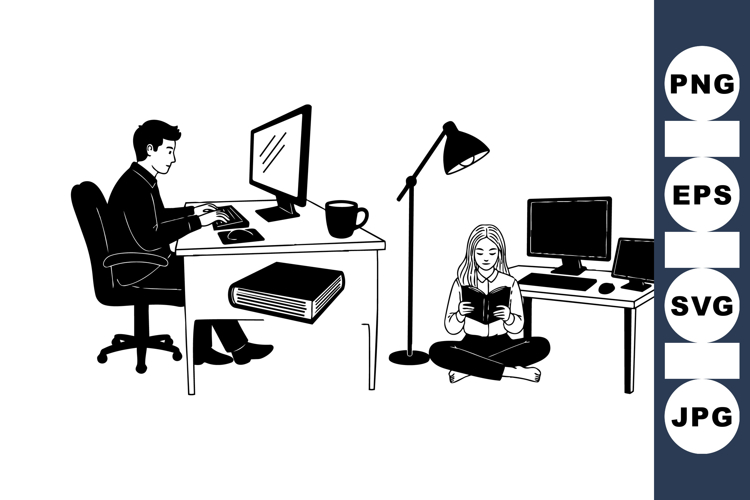 Office Illustration Image 8