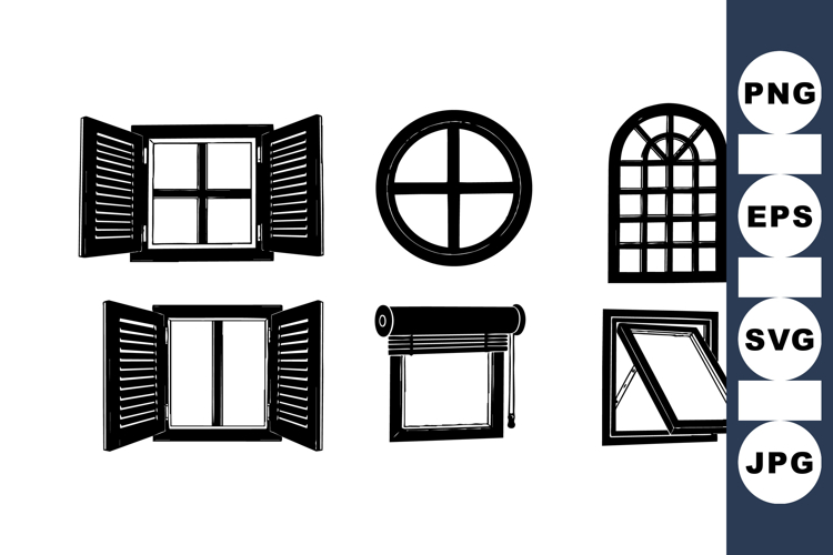 Vintage Hand Drawn Window Illustration