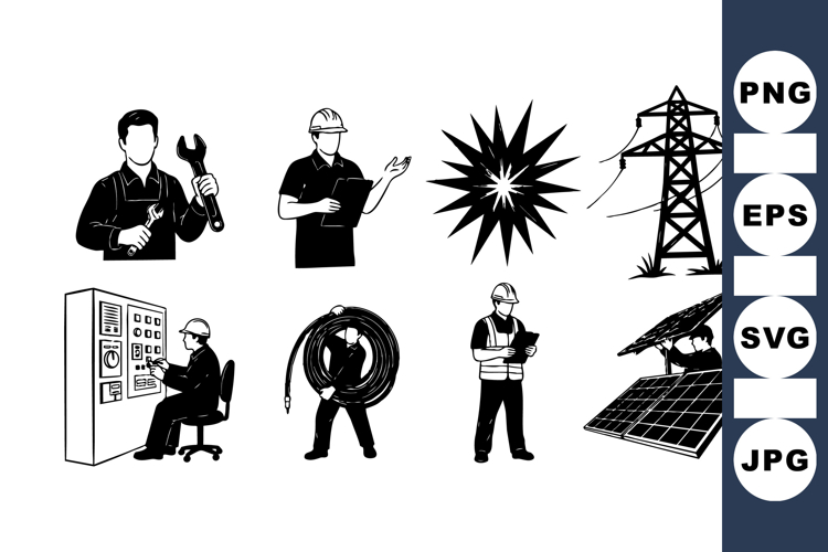 Electrician Clipart Image 9