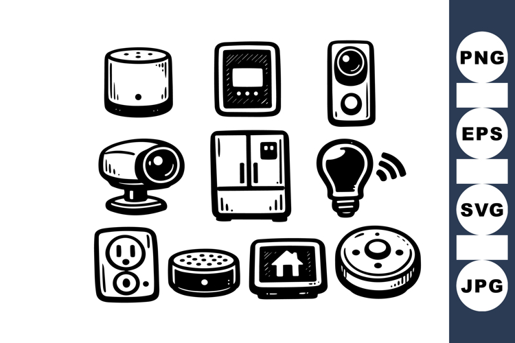 Hand Drawn Smart Home SVG Icon