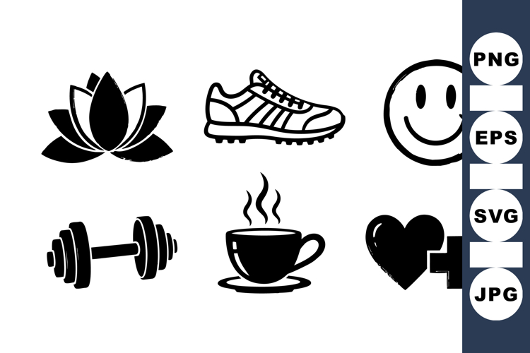Wellness Icon for Health and Fitness