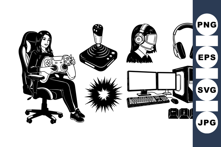 High Quality Gaming Gear Vector Illustrations