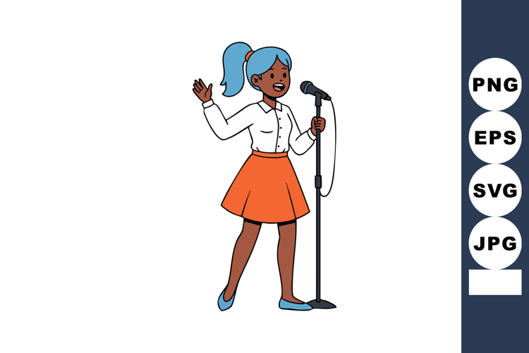 Singer Clipart Image 9