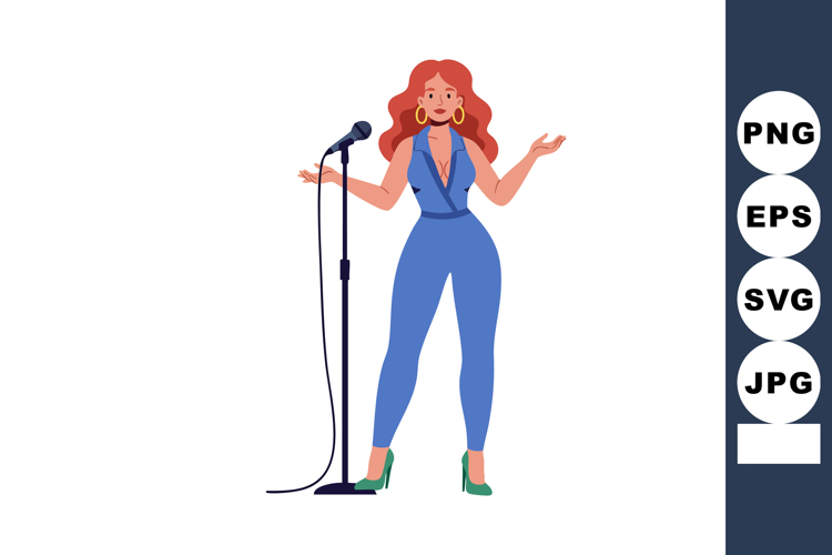 Singer Clipart Image 2