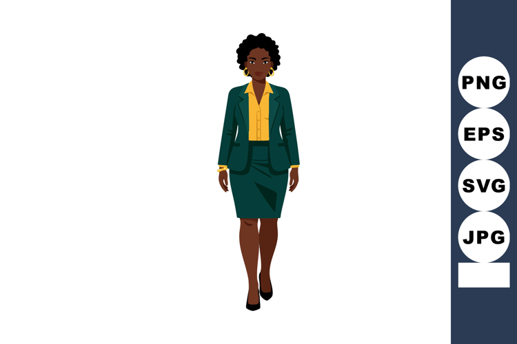 African American Woman Clipart Image 21