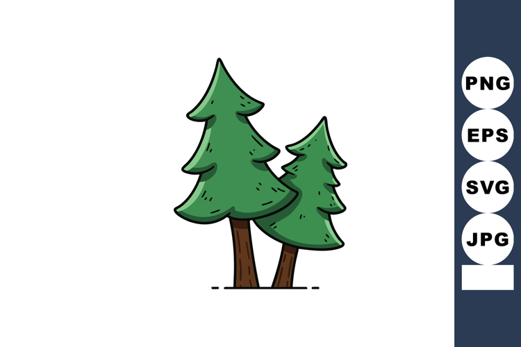 Trees Vector Image 7